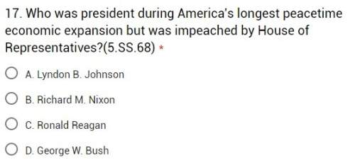Who was president during america’s longest peacetime economic expansion but was impeached by house o