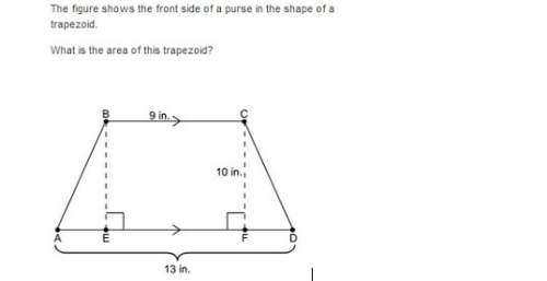 ⦁find the area of the trapezoid. show your work and explain how you solved using first, next, and la