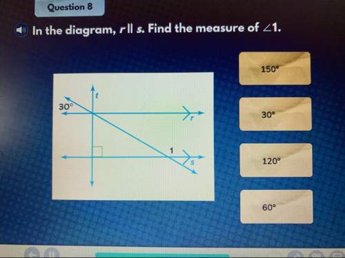 In the diagram r || s. find the measure of 1