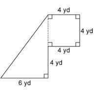 Hurry ! : ) what is the area of this figure?  28 yd² 40 yd²