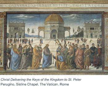 Which description characterizes paintings by early renaissance artist perugino?  a