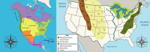 Compare the two maps. which geographical feature formed the western boundary of the plains native am