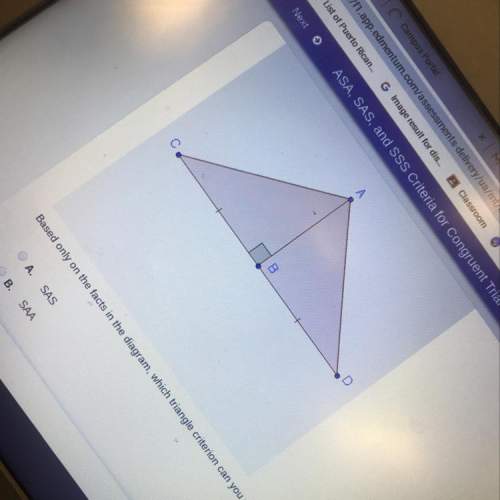 Which triangle criterion can you use to prove that abc and and are congruent