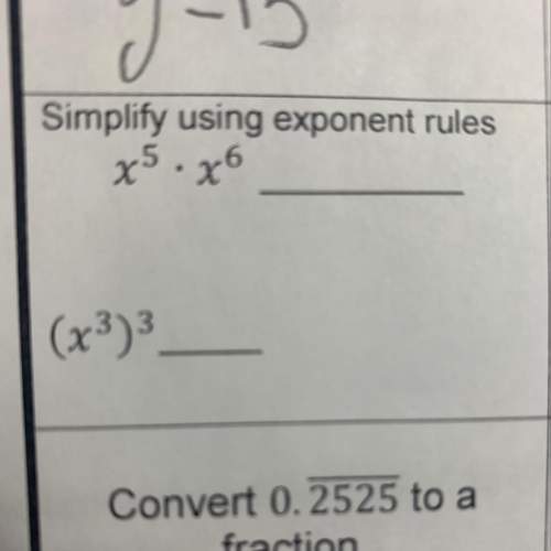 Simplify using exponent rules x5 x6 (x3)3