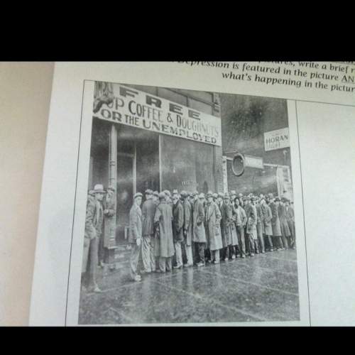 Write a brief response that explains what part (this picture is bread line) of the great depression