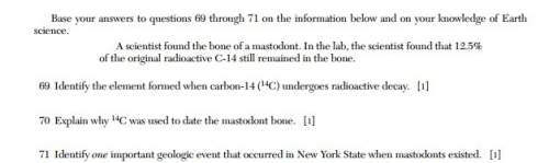 Identify the element formed when carbon-14 (14c) undergoes radioactive decay. [1]