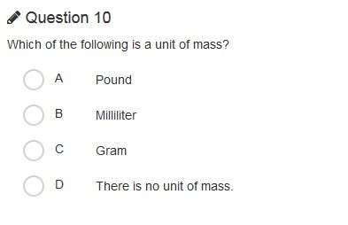 Which of the following is a unit of mass?