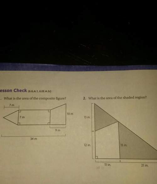 What is the area of these 2 shapes answer the