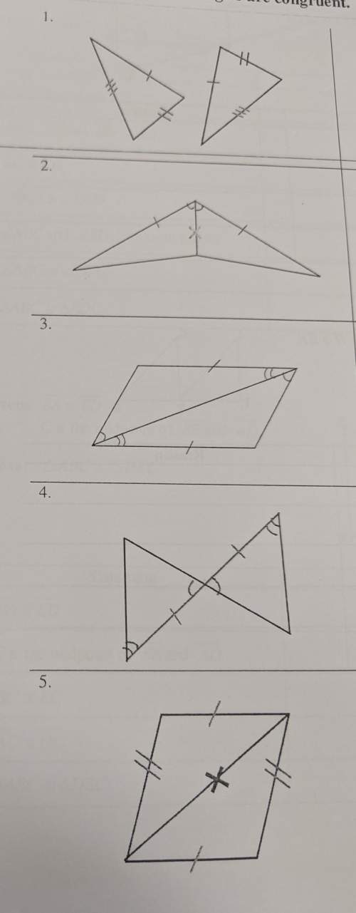 Geometry congruence i have to prove the two triangles with either sss, sas, asa, or aas