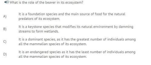 What is the role of the beaver in its ecosystem?