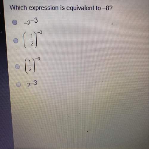Which expression is equivalent to -8?