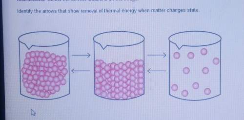 Identify the arrows that show removal of thermal energy when matter changes state.