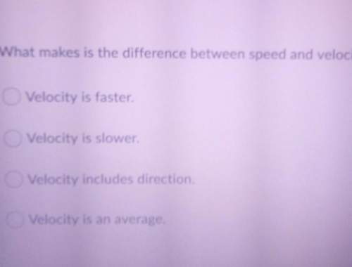What makes is the difference between speed and velocity