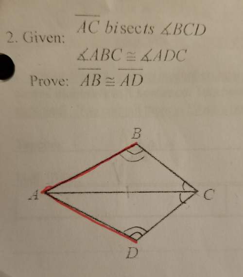 Ireally really need with proving this using a two column proof: given: line ac bisects