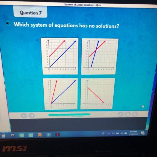 Which system of equations has no solutions?