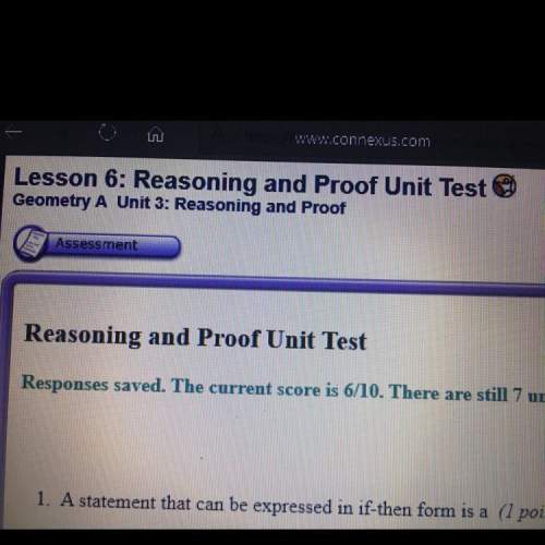 Lesson 6: reasoning and proof unit test
