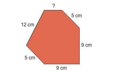 What is the answer for the ? markthe perimeter of this hexagon is 44 centimeters .&lt;/