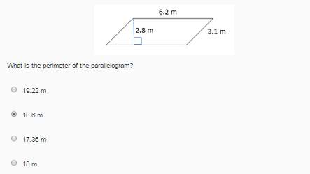 What is the perimeter or the parallelogram?