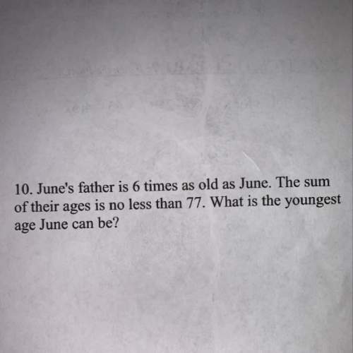June’s father is 6 times as old as june.  asap you!