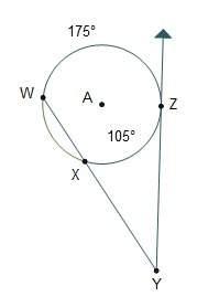 Hurry  in the diagram of circle a, what is the measure of ∠xyz?  35°