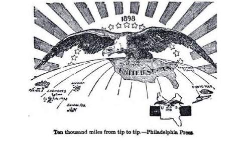 The united states from 1798 to 1898 what is this political cartoon suggesting since it i