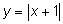 Which equation is represented by the graph y={x} + 1 y={x+1] y={x]-1 y={x-1]