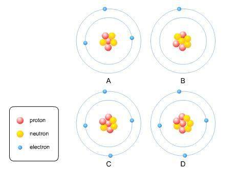 66 points! which is true about the four atoms shown in figures a, b, c, and d? &lt;