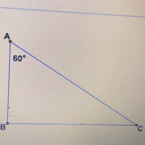 For the night triangle shown, what is the sine of angle c?