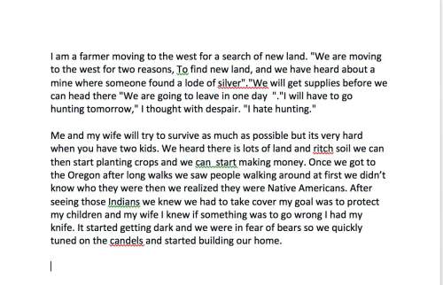 Iam a farmer with 2 kids and a wife trying to go from home to the oregon trail this is my journal en