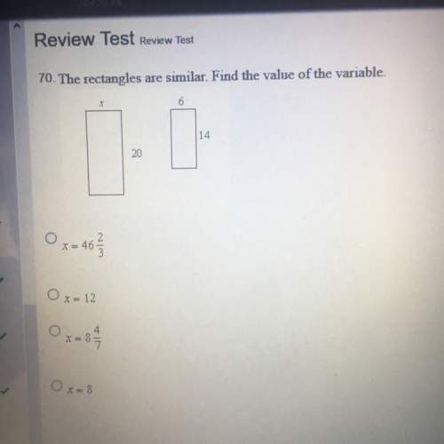 The rectangles are similar. find the value of the variable (picture included)