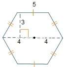 Really important a prism has 2 congruent hexagonal bases like the one shown. each hexagon is m