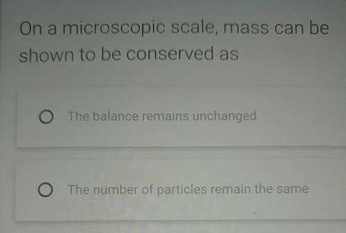 On a microscopic scale, mass can be shown to be conserved a) the balance remains unchang