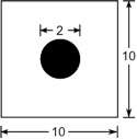 Part a: is the probability of hitting the black circle inside the target closer to 0 or 1? explain