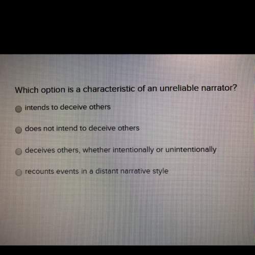 Which option is a character of an unreliable narrator?