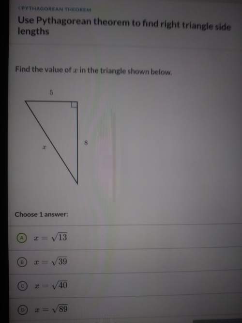 What the answer for tje pythagorean