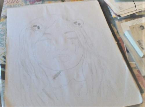 Who likes my drawing? it's a little blurry but i just want some advice and feedback.