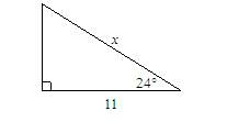 "find the value of x. round to the nearest tenth. refer to the attachment below.  "