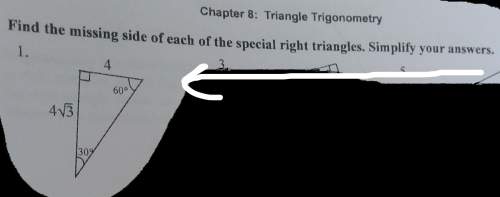 How to find the missing side of each of this special right triangle? can someone work it out?