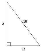 If the picture is not up reload the page what is the side length b in the triangle below?