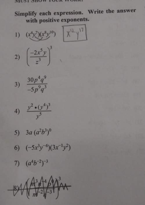 How do i simplify the expressions with positive exponents?