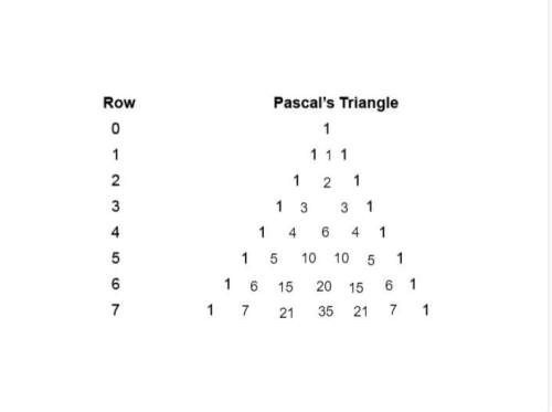 identify which row of pascal’s triangle will be used for expanding the given binom