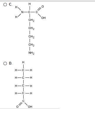 "which of the following shows an unsaturated fatty acid? refer to the attachment for the choices.&lt;