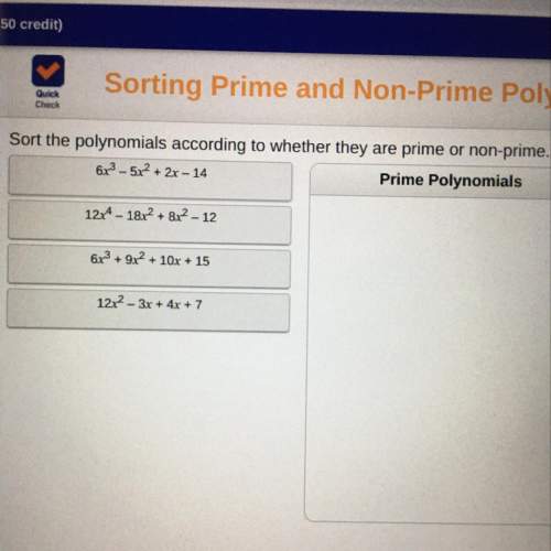 Sort the polynomials according to whether they are prime or non-prime.