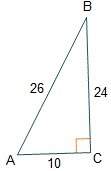 Given right triangle abc, what is the value of tan(a)? 5/1312/13