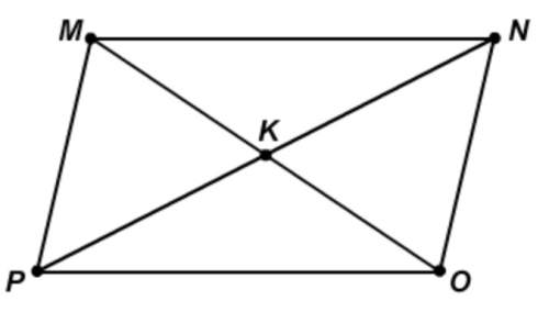 Urgent! 30 points!  given parallelogram mnop with diagonals that intersect at point k.