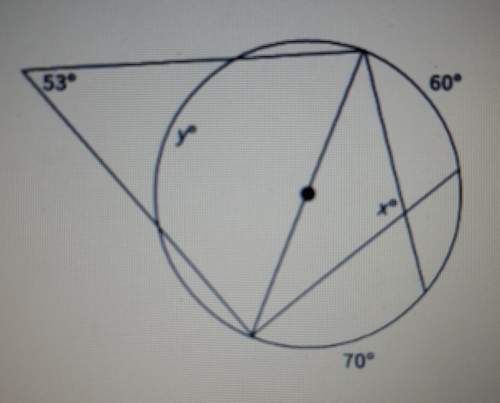 Find the value of y(note: the line passing through the center of the circle is a diameter.)