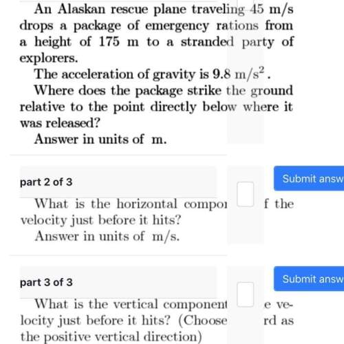 Mathphys  second part says  what is the horizontal component of the velocity just