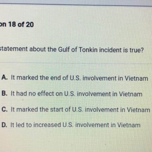 Which statement about the gulf of tonkin incident is true?