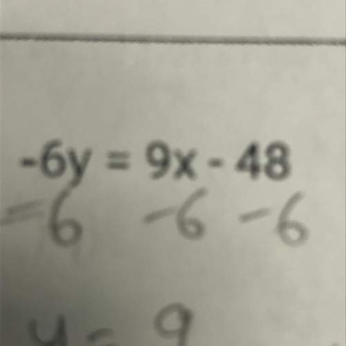 6y=9x-48 what is the answer for this