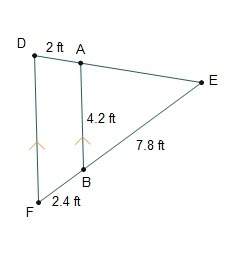 What is the perimeter of aeb?  16.4 ft 18.5 ft 18.7 ft 22.9 ft